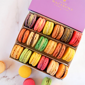 Hilton Macarons - Box of 18 Classic Macarons. Buy online for delivery anywhere in UK
