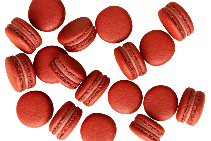 Strawberry Macarons Tray