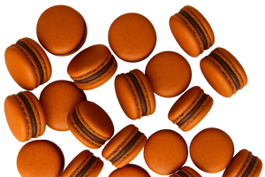 Orange Chocolate Macarons Tray