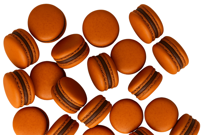Orange Chocolate Macarons Tray