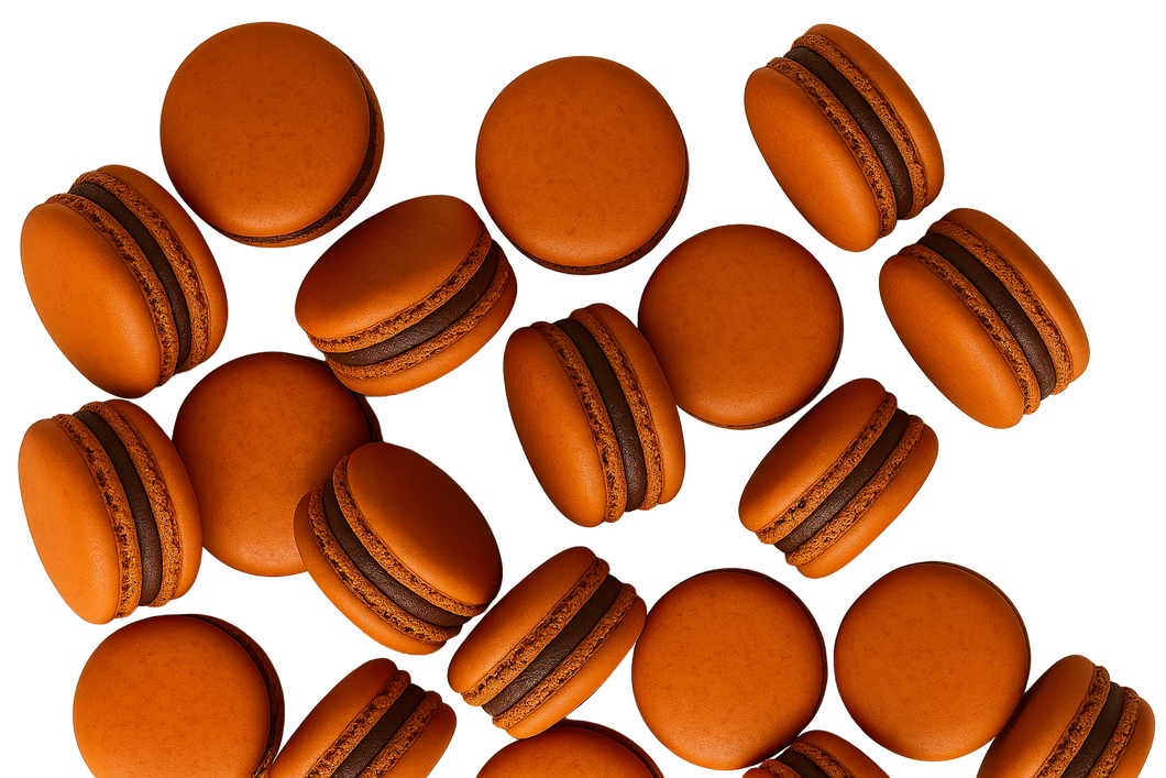 Orange Chocolate Macarons Tray