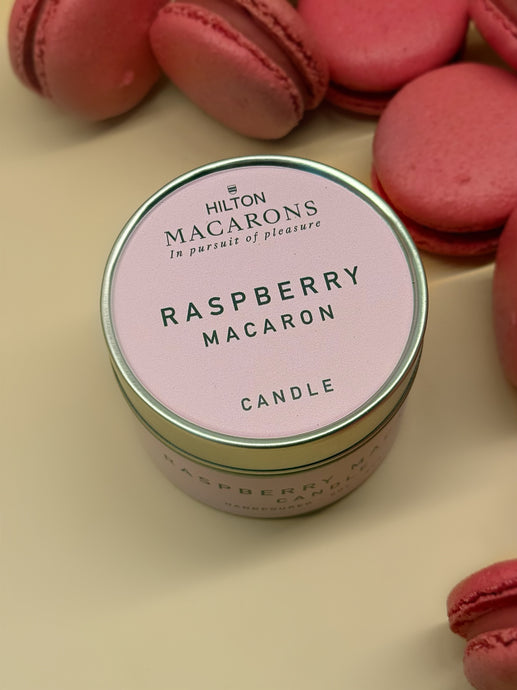 Raspberry Macaron Candle